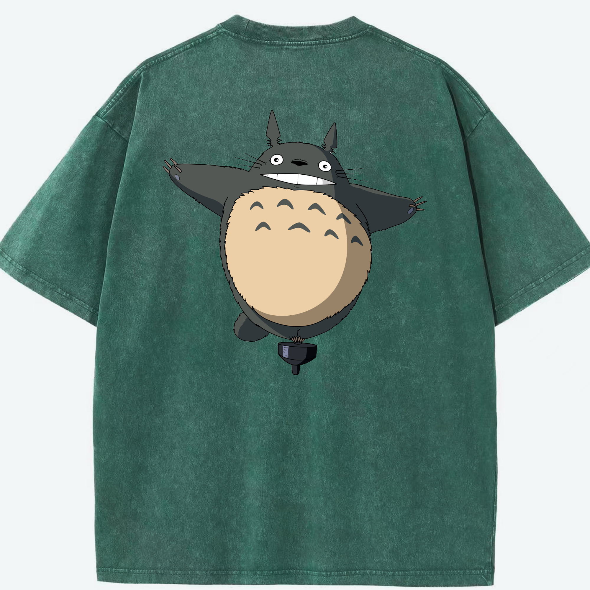 （画像用） となりのトトロ 草壁メイ 草壁サツキ My Neighbor Totoro Satsuki Kusakabe Mei Kusakabe 綿100% ヴィンテージ風 半袖Tシャツ（背面プリント）